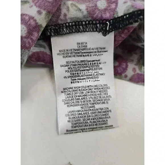 BCBGGeneration Floral Wrap Spaghetti Strap Mini Dress S - 347 - Picture 9 of 10